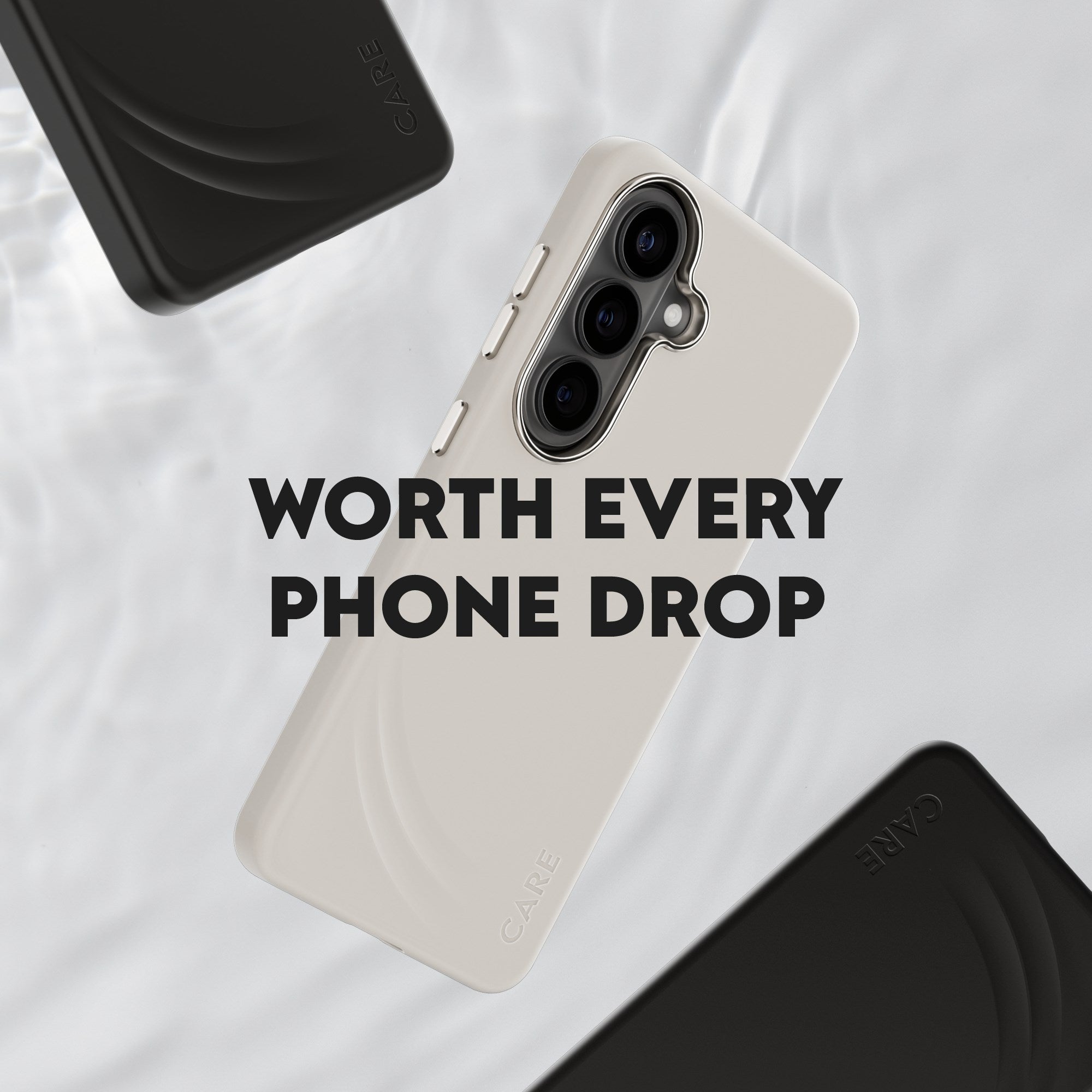 CARE™ by PanzerGlass® Flow Case Black w. Qi Samsung Galaxy S26